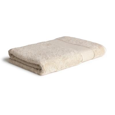 Duschtuch MÖVE "Pure Luxury", beige (naturfarben), B:80cm L:150cm, Walkfrottier, Handtücher (Packung)