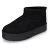 Winterboots DOCKERS BY GERLI, Damen, Gr. 42, schwarz, Textil, modisch, Schuhe, Plateauboots, Schlupfstiefel mit kuscheligem Warmfutter
