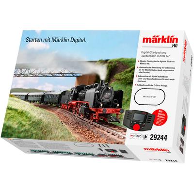 Modelleisenbahn-Set MÄRKLIN "Märklin Digital-Startpackung Nebenbahn mit BR 24 - 29244" Modelleisenbahnen schwarz Kinder Made in Europe