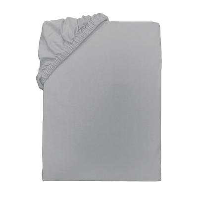 Spannbettlaken TOM TAILOR HOME, grau (hellgrau), B:90-100cm L:190-200cm, Jersey, Obermaterial: 100% Baumwolle, Laken Image