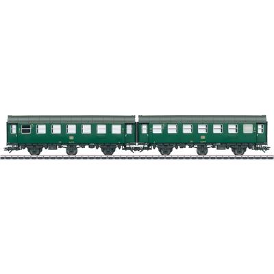 Personenwagen MÄRKLIN "Märklin Personenwagen-Paar - 43186", grün, Modelleisenbahn-Fahrzeuge, KinderB:3,5cm H:5cm L:30,5c