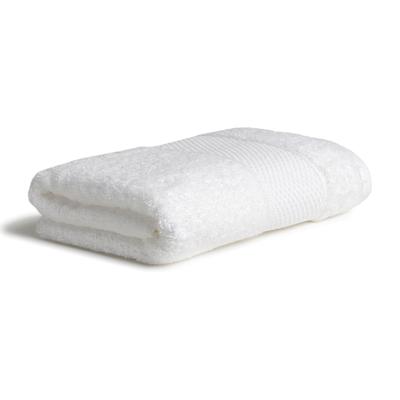 Handtuch MÖVE "Pure Luxury", weiß (snow), B:50cm L:100cm, Walkfrottier, Handtücher (Packung), Handtuch mit Mesh-Bordüre, 100% Ägyptischer Baumwolle Image