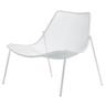 Emu - Fauteuil bas Round - Blanc - Acier - Designer Christophe Pillet