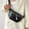 Sac à bandoulière en cuir PU pour femme, sac de poitrine rivet, sac banane pour femme, sac à main pour téléphone, haute qualité, initié à la mode