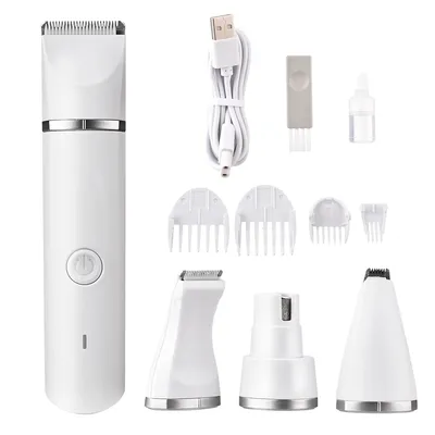 4-in-1 multifunktion ale elektrische Hunde knipser zur Pflege von schnur losen Hunderasierer-Haars Image