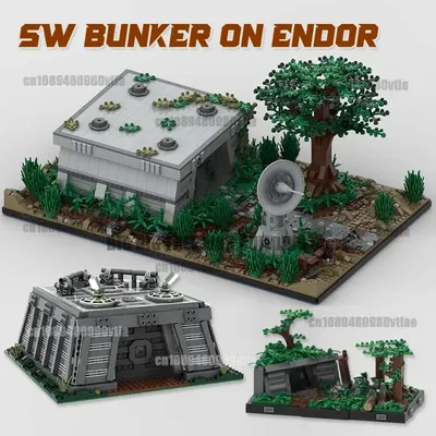 SW Bunker auf Endor Moc Bausteine Star Film Tatooine Diorama Sammlung Modell Montage Ziegel Image
