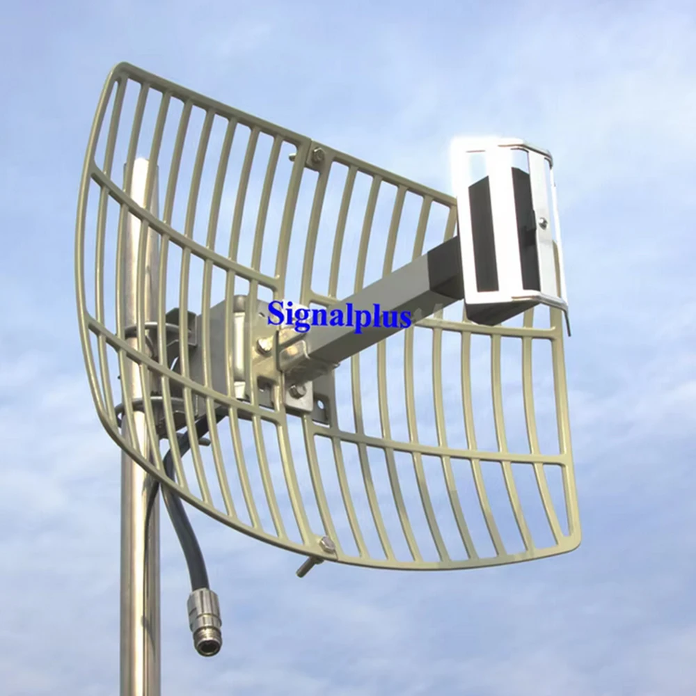 17 dBi hohe Verstärkung, Ultra-Long Range WiFi Extender – 2,4 GHz gerichtete Parabolgitter-Außenantenne mit Hochverstärkungsreflektorkern Image
