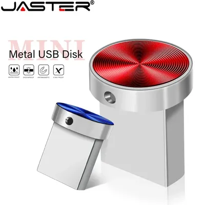 Mini-USB-Flash-Laufwerk aus Metall, 128 GB, Hochgeschwindigkeits-Speicherstick, 64 GB, blau, Image