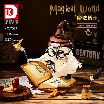 Harry Potter Hedwig Bausteine MOC Magie Welt Arzt Eule 3D Modell DIY Ziegel Figur Spielzeug Für Kind Image