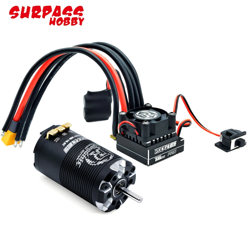Surpass Hobby Rocket Supersonic 390 8.5T/10.5T/13.5T/17.5T Sensorgesteuerter Brushless Motor 80A 6-11V ESC für 1/12 1/14 Buggy Truck