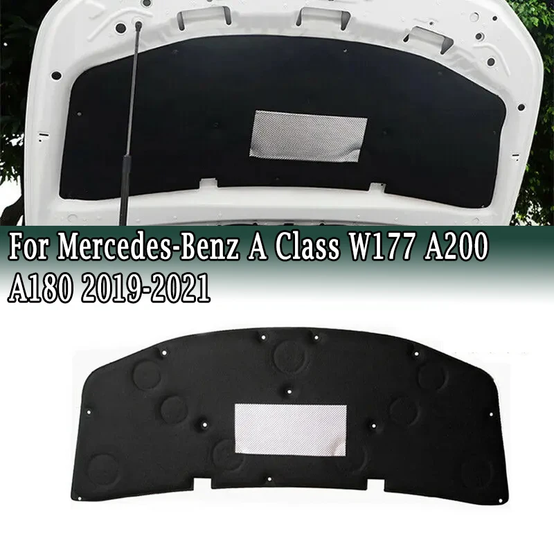 Für Mercedes-Benz A-Klasse W177 A200 A180 2019-2021 Front Motorhaube Isolierung Baumwolle Pad Blatt Schalldichte matte Schaum Abdeckung Image