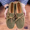 Designer Wildleder Leder Männer Boot Schuhe Komfortable Weiche Herren Loafer Mokassins Italienische Mode Fahren Schuhe Große Größe 38-47