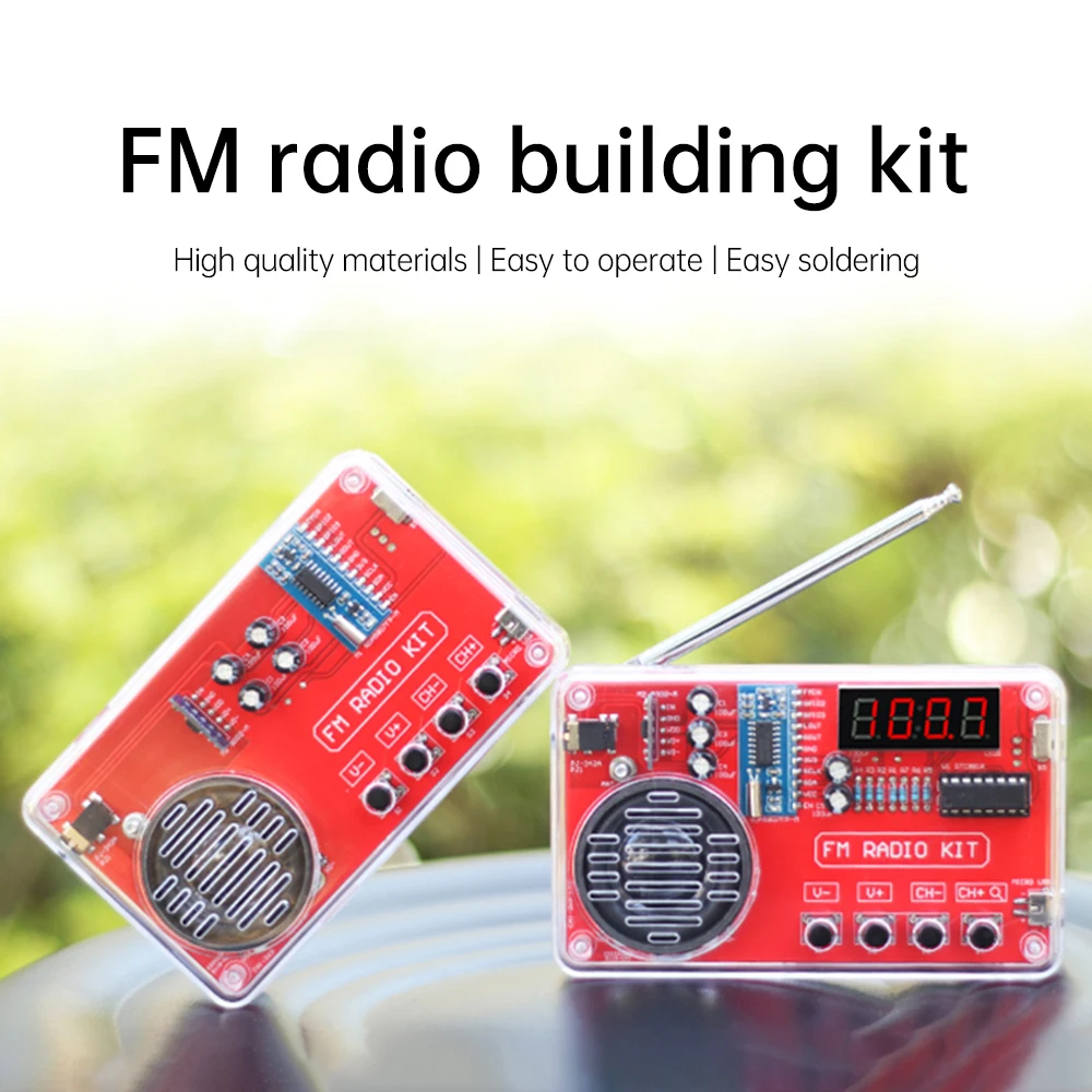DIY 50-108 MHz FM Radio Elektronische Kit Einstellbare Frequenz Digital Display DIY Löten Projekt Praxis Solder Image