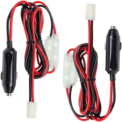 Icom Power Cable forMobile Radio 67 inch Heavy Duty 2 Wire Cord Extension15A Fuse Compatible with