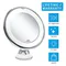 Flexible Makeup Mirror 3 Colors Lighting Touch Screen Vanity Mirror 10X Magnifying Mirrors Portable