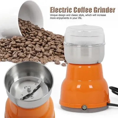 EU Plug Multifunctional Home Electric Coffee Grinder Electric Kitchen Cereals Nuts Beans Spices