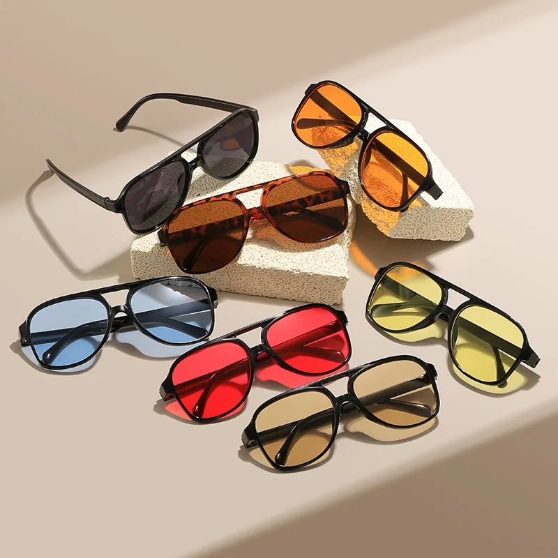 Nuovi occhiali da sole rotondi con montatura per PC donna uomo occhiali da sole quadrati di marca vintage per occhiali da sole maschili occhiali da sole antiriflesso