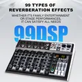 Interfacer Audio a 4 / 6 canali Mixer DJ scheda Audio effetto DSP a 99 Bit effetti Mixer Audio USB +