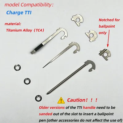 Titanium Alloy Tweezers Ballpoint Pen Pin Toothpick For Leatherman Charge TTI DIY Accessories