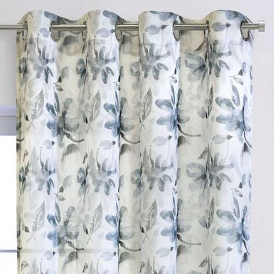 Banbury Semi Sheer Grommet Curtain Panel White, 52 x 108, White