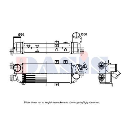 AKS DASIS Ladeluftkühler für KIA 282702A610 517012N