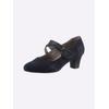 Pumps JANA, Damen, Gr. 40, blau (dunkelblau), Lederimitat, Textil, feminin, Schuhe