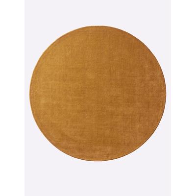 Teppich HEINE HOME Gr. 9, braun (zimt), B:200cm H:15mm L:200cm, Wolle, Teppiche Image