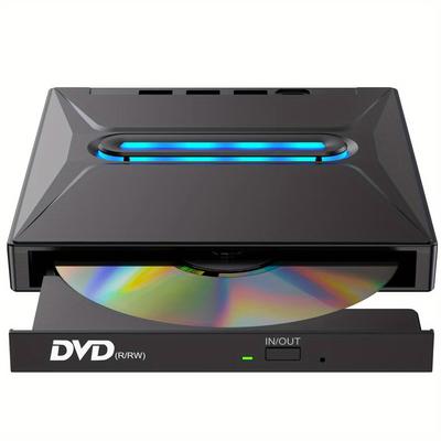 TEMU 3 Usb 3.0 External Cd Dvd - Portable Cd/ Dvd+/ -rw / Dvd Sd - Compatible Laptop Desktop , -and-, -, And