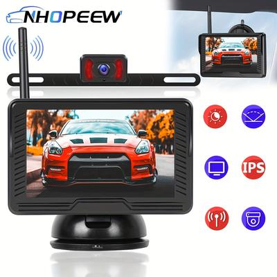 "TEMU Nhopeew 4.3"" Hd Ips Vehicle Rear + Up For Rv Motorhome Bus Camper"