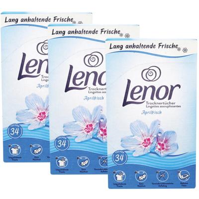 Lenor - Bleu Fraîcheur d'Avril Weichspülertuch-Pack - 102 bis 204 Waschgänge 3er-Pack Image