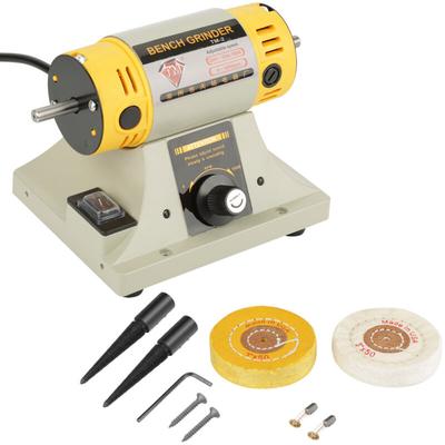 Drehmaschine Schleifmaschine, Drehmaschine Poliermaschine eu Stecker 220 v 350 Watt Elektrische Image
