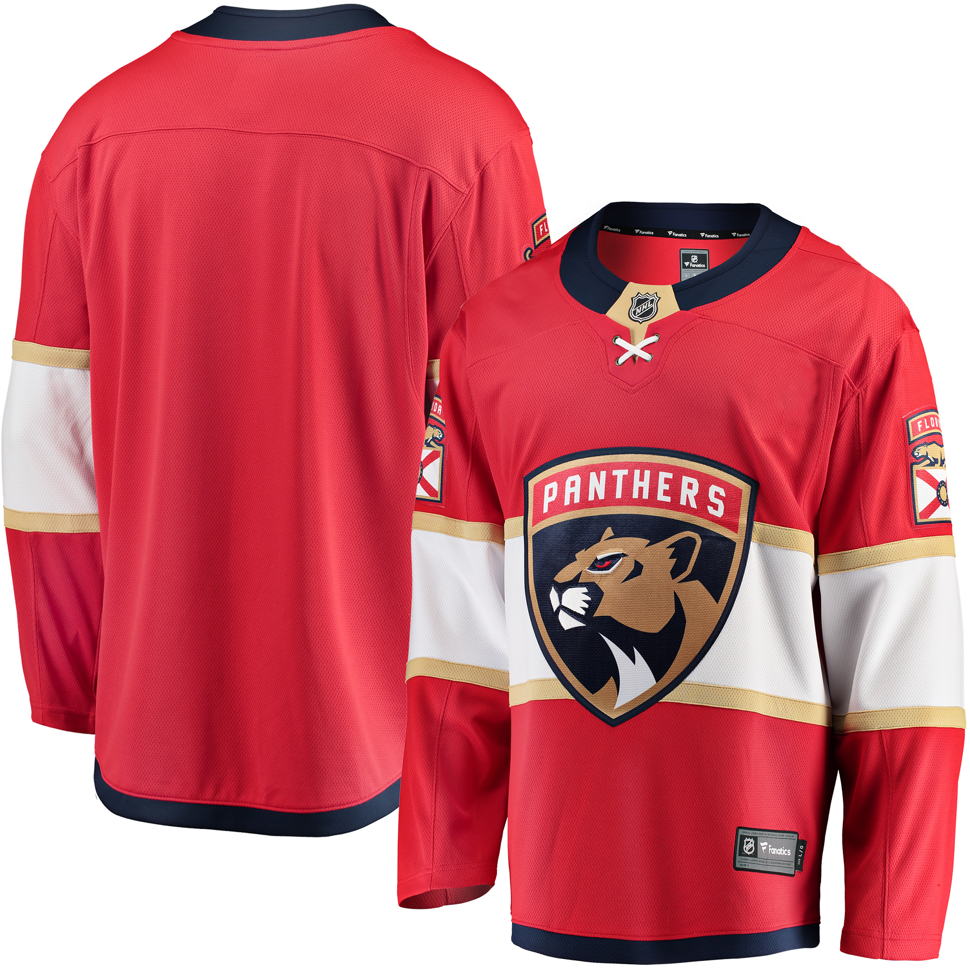 Florida Panthers Breakaway – Fanatics – Rotes Heimtrikot für Herren Image