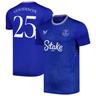 Everton Castore Pro Heimtrikot 2024-25 mit Aufdruck Goodison 25 und Goodison Park Gedenkaufnäher