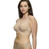 Minimizer-BH TRIUMPH "Amourette", Damen, Gr. 90, Cup D, beige (natur), Microtouch, Spitze, Obermaterial: 68% Polyamid, 32% Elasthan, unifarben, elegant, BHs, verkleinert die Brust optisch, Spitzenakzente