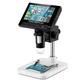 Microscopio elettronico digitale USB con display LCD da 4,3, endoscopio, registrazione 1000x 2 megapixel con supporto a 8 LED per riparazione e saldatura
