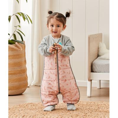 Love To Dream Sleep Suit Quilted Cotton 2.5 TOG, 6-12 M - Moonlight Dusty Pink