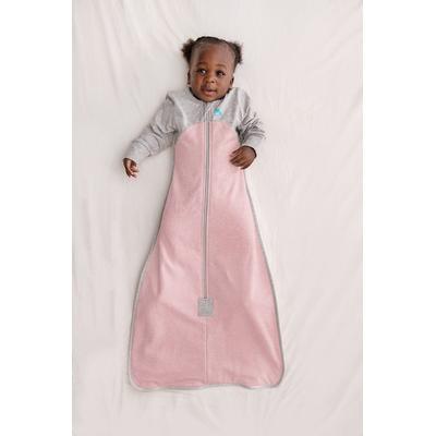 Love To Dream Long Sleeve Sleep Bag Organic Cotton Fleece Mild, 18-36 M - Dusty Pink Marl