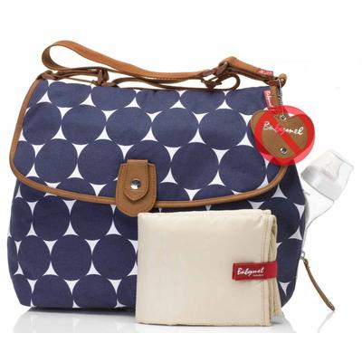 Babymel Satchel Diaper Bag - Navy Dot