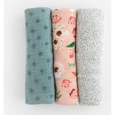 Little Unicorn Cotton Muslin Swaddle 3 Pack - Vintage Floral