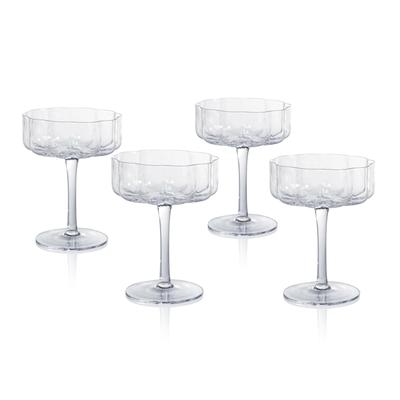 Reinhard Handblown Coupe Glasses, Set of 4