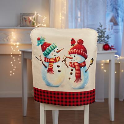 Stuhlhussen "Schneemann" Eldo, 2er-Set Image