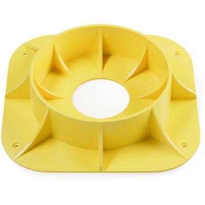 Wiltec - Stützradunterlage rund 236 mm bis 900 kg, hdpe Stützrad Halterung für Stützrad bis ø 160 Image