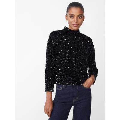 J.McLaughlin Women's Leeza Sequin Top Black, Size Medium