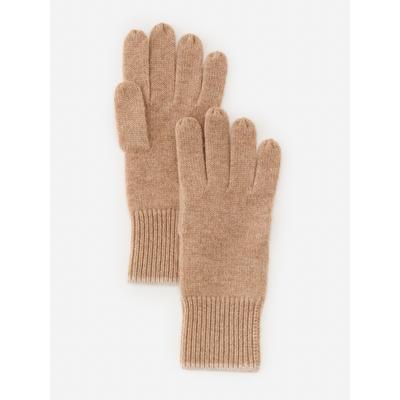 J.McLaughlin Women's Banff Cashmere Gloves Heather Camel/Heather Oatmeal