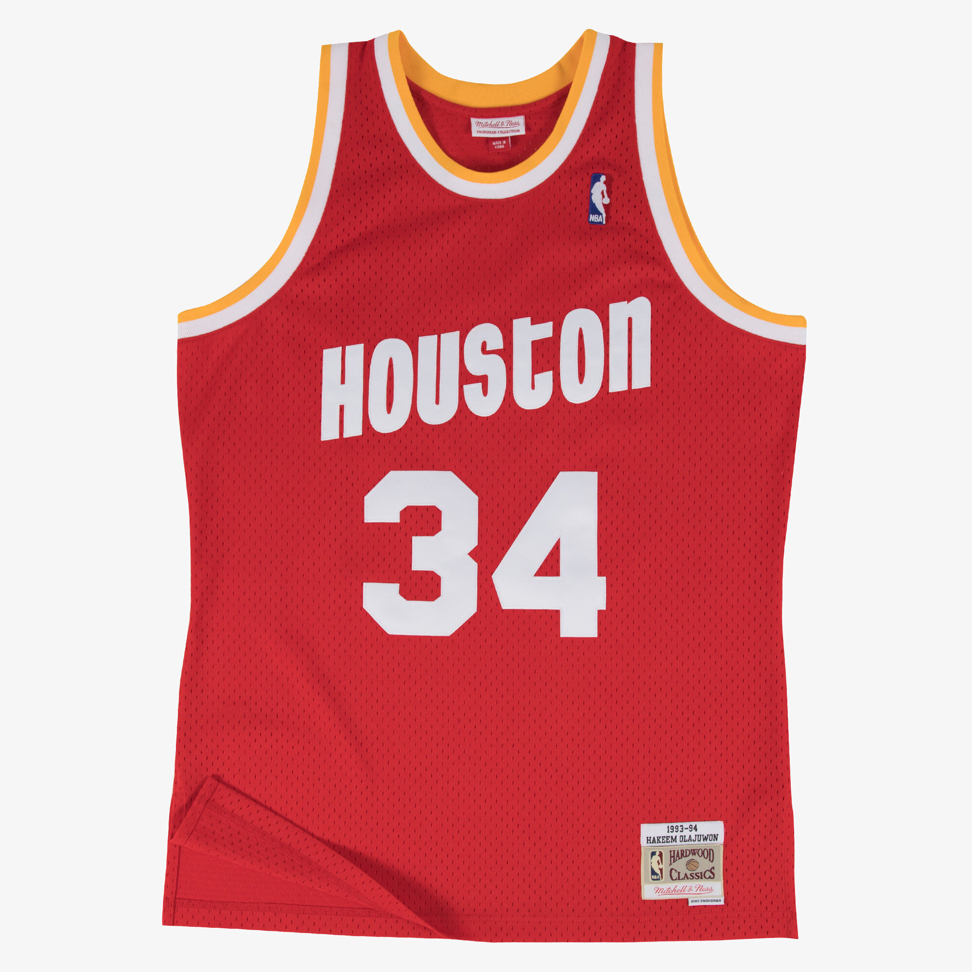 Houston Rockets Mitchell & Ness Swingman Trikot Road Hakeem Olajuwon 1993-94 Image