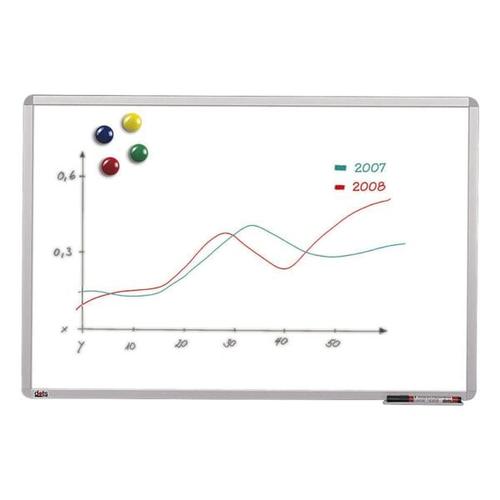 Whiteboard, spezialbeschichteter Stahl, 90 x 60 cm weiß, dots