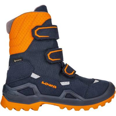 LOWA Kinder Freizeitschuhe MILO EVO GTX HI JR, Größe 41 in NAVY/ORANGE