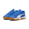 Trainingsschuh PUMA "Solarflash III Hallensportschuhe Jugendliche", Kinder, Gr. 34.5, blau (team royal weiß blau), Obermaterial: Textil, Synthetik; Futter: Textil; Innensohle: Textil; Laufsohle: Gummi, Schuhe
