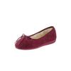 Hausschuh CLASSIC, Damen, Gr. 37, rot (bordeaux), Textil, Schuhe