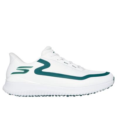 Skechers Men's Slip-ins: GO GOLF Flight Shoes | Size 10.0 Extra Wide | White/Green | Synthetic/Textile